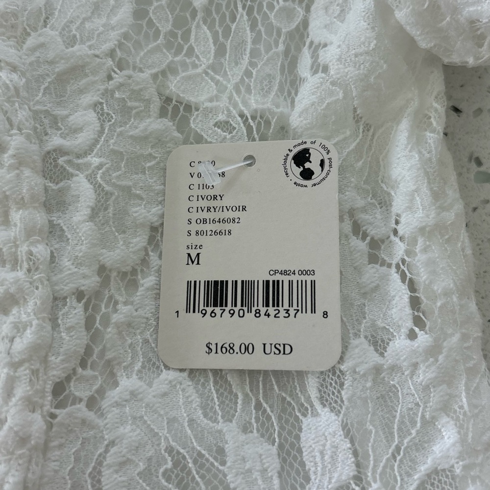Free people Hailee lace short puffed sleeve mini dress - Picture 6 of 6